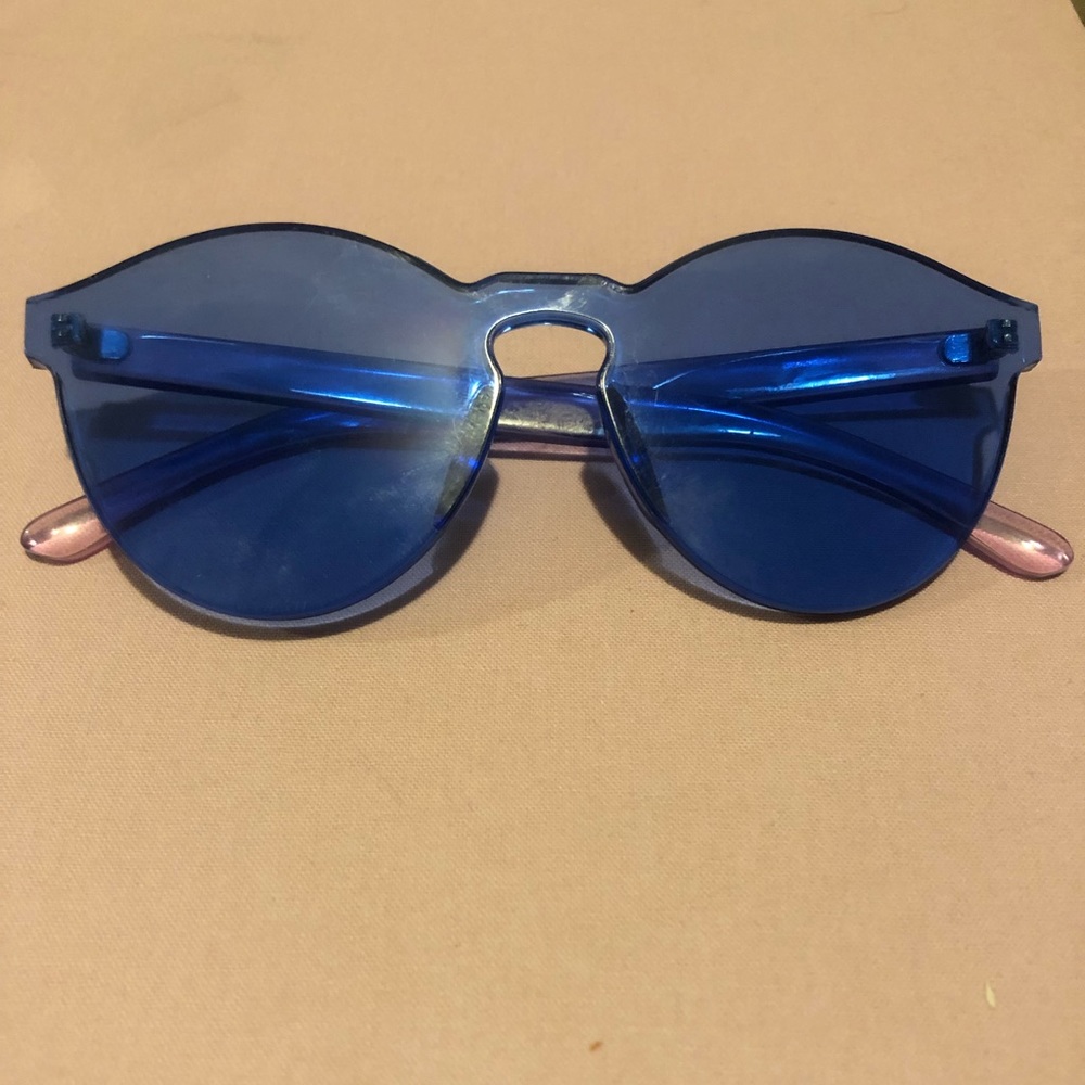 Blue sunglasses